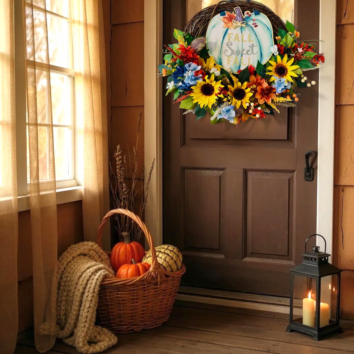Fall Sweet Fall Pumpkin Wreath