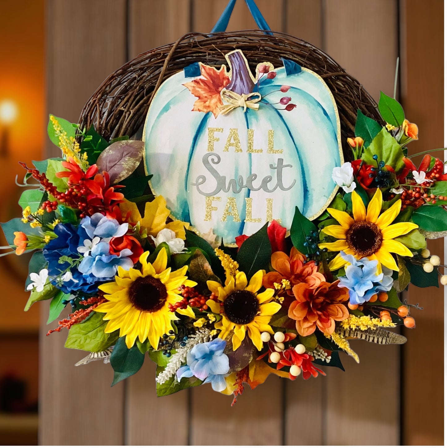 Fall Sweet Fall Pumpkin Wreath