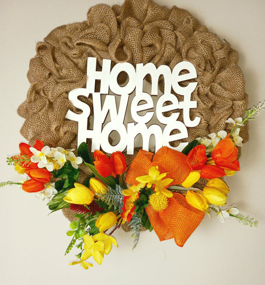 Home Sweet Home 18 inch Burlap