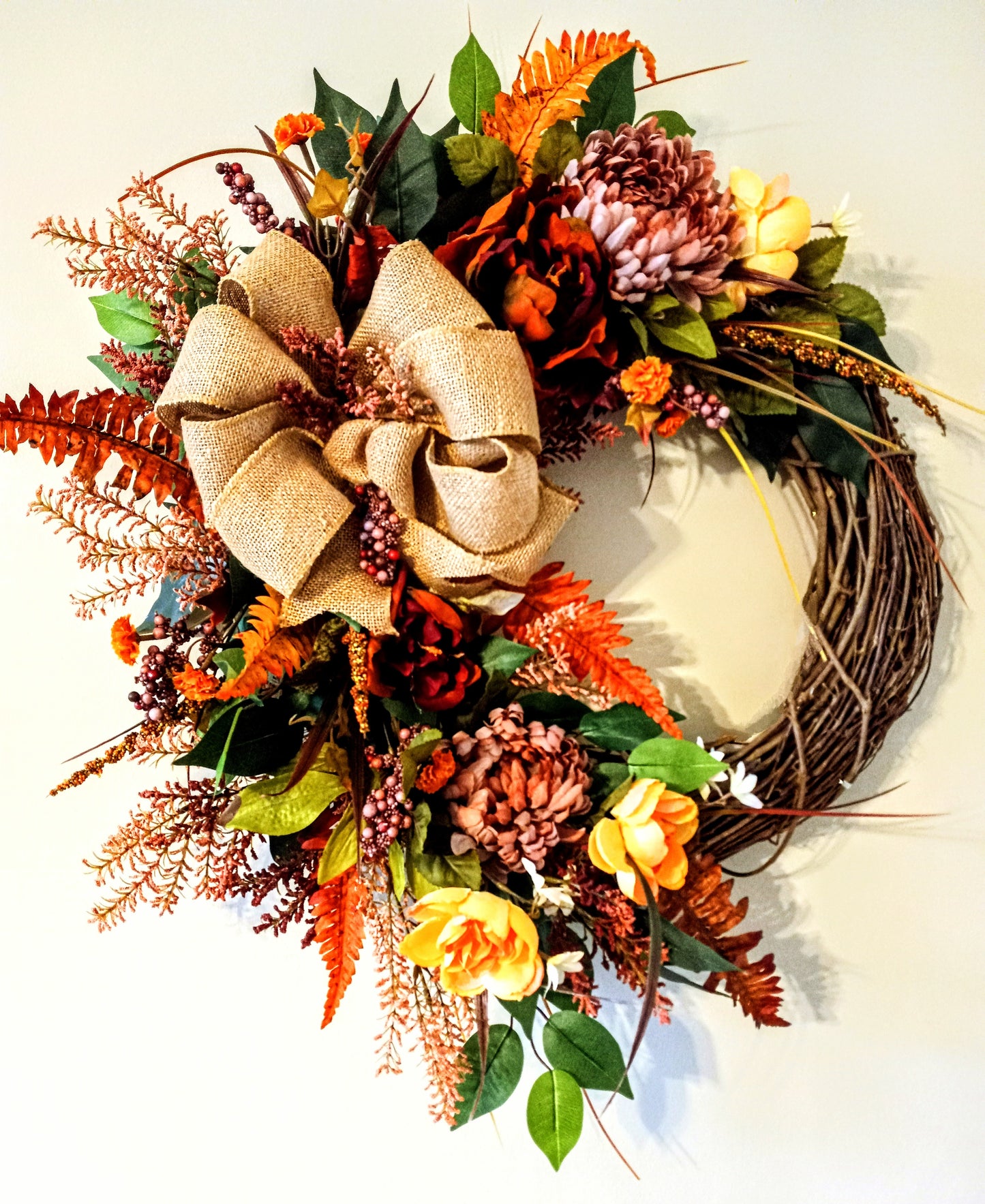 Fall Sale! Autumn Fields  24 " Grapevine Wreath