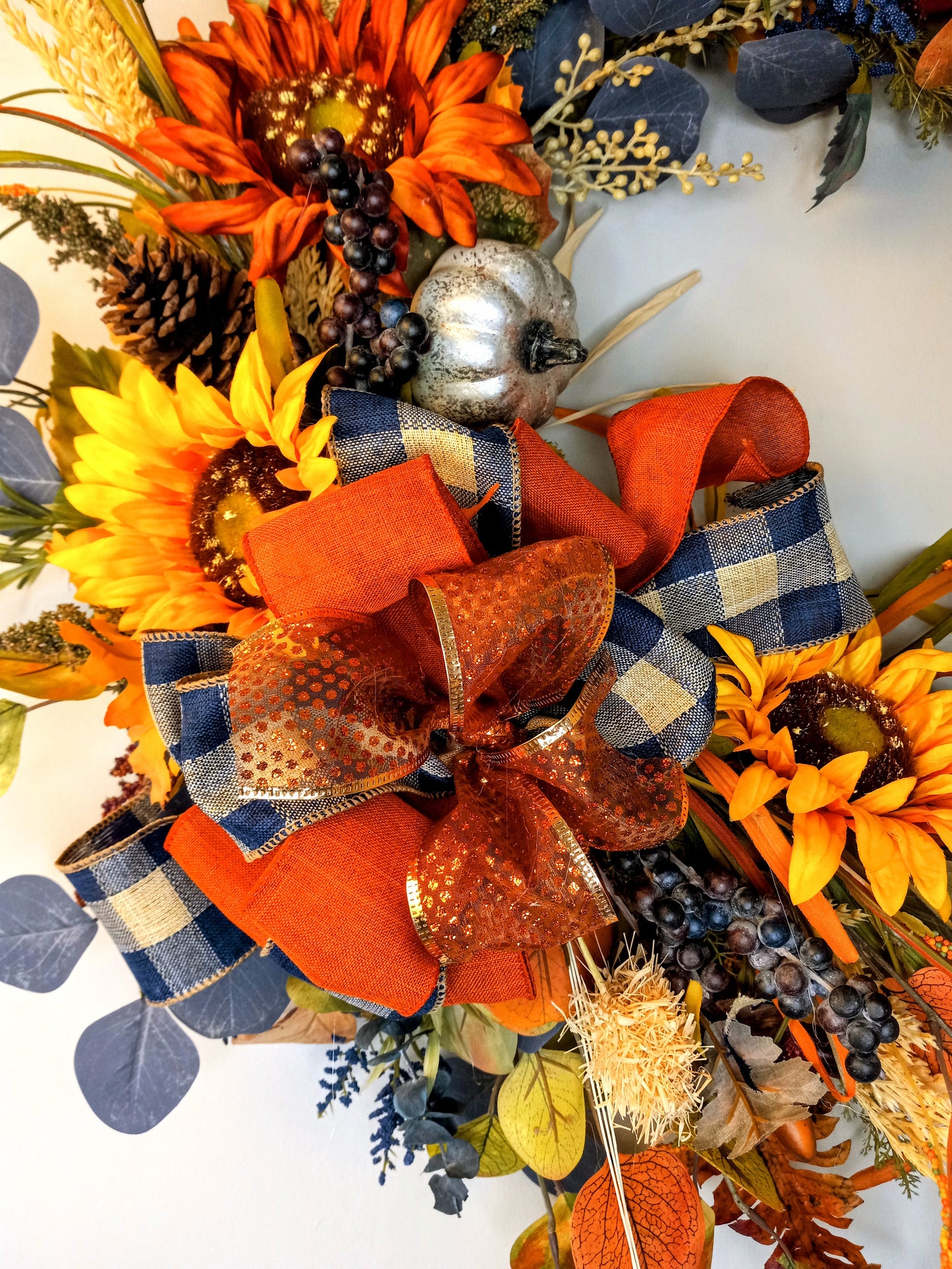 Fall Sale! Elegant Harvest Gathering Wreath