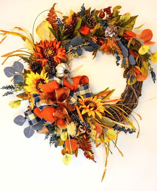 Fall Sale! Elegant Harvest Gathering Wreath