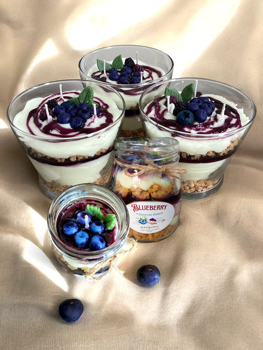 Blueberry Cheesecake Parfait Candles!