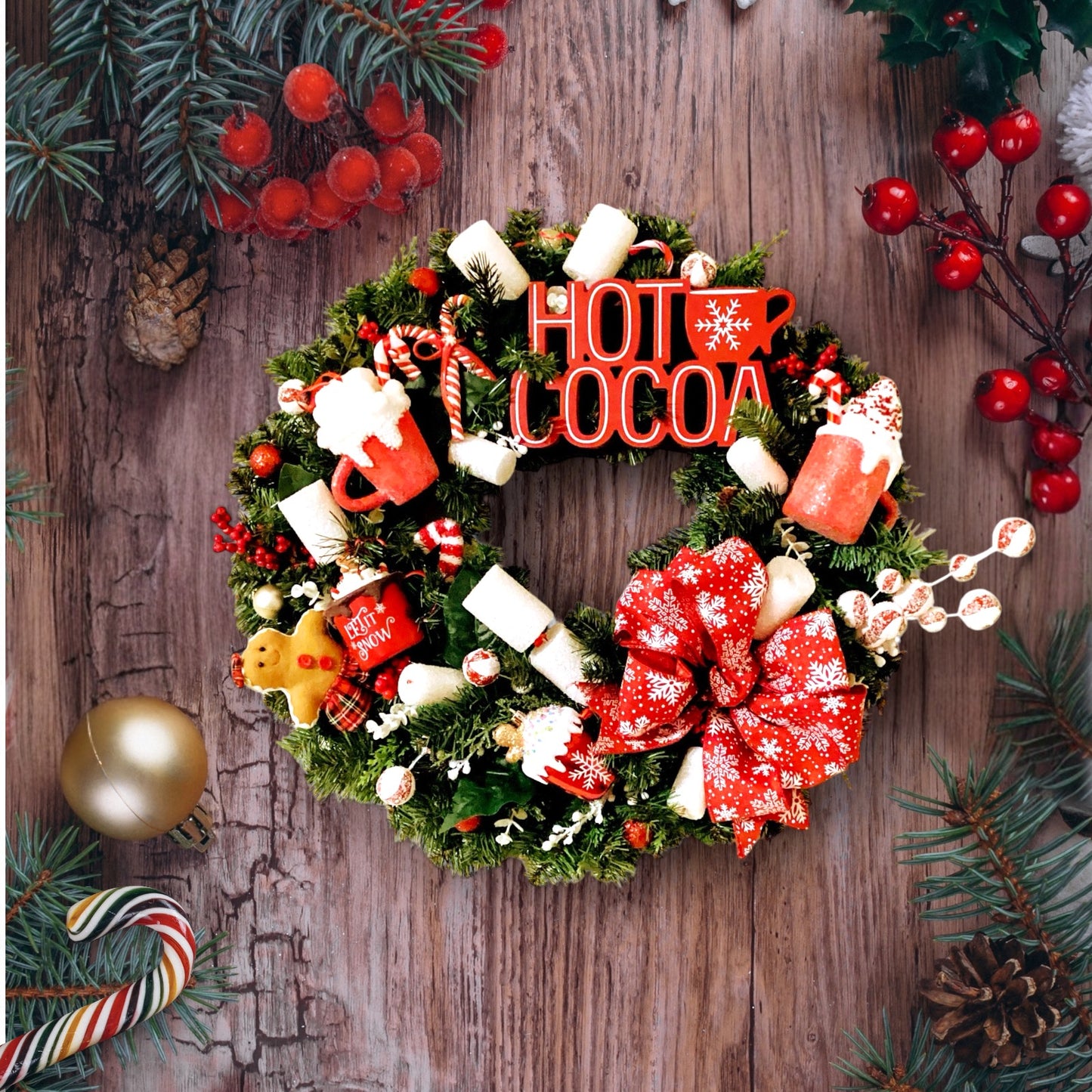 Hot Cocoa Wreath