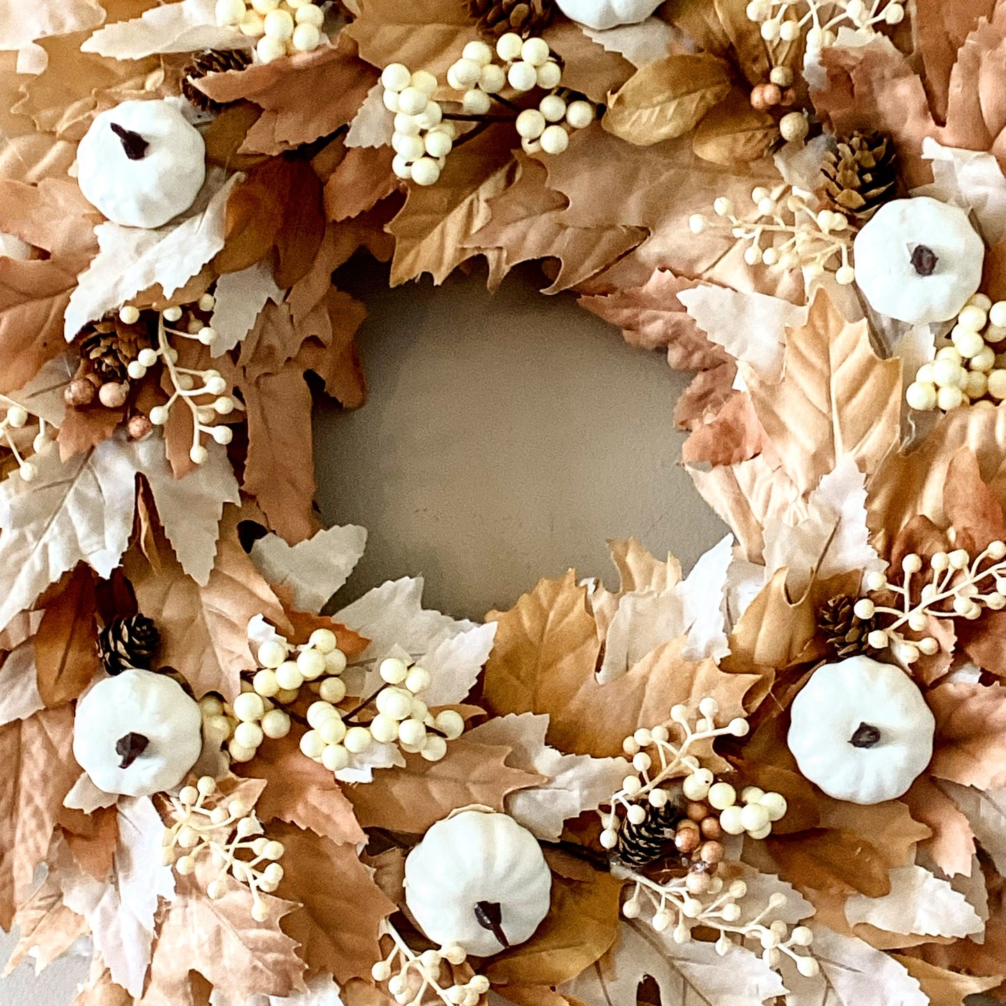 Fall Modern Farmhouse Maple leaf Wreath