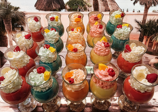 Tropical Scented Drink Candles (promotional sale price)