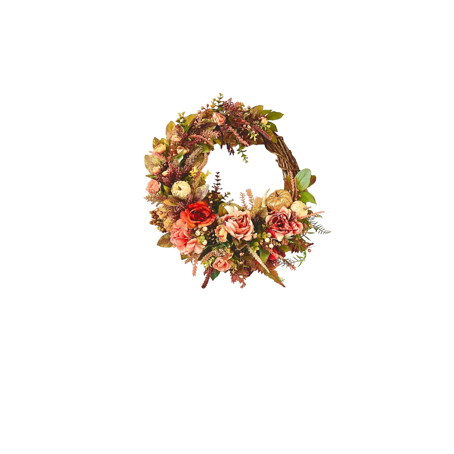 Rose Gold Fall Wreath