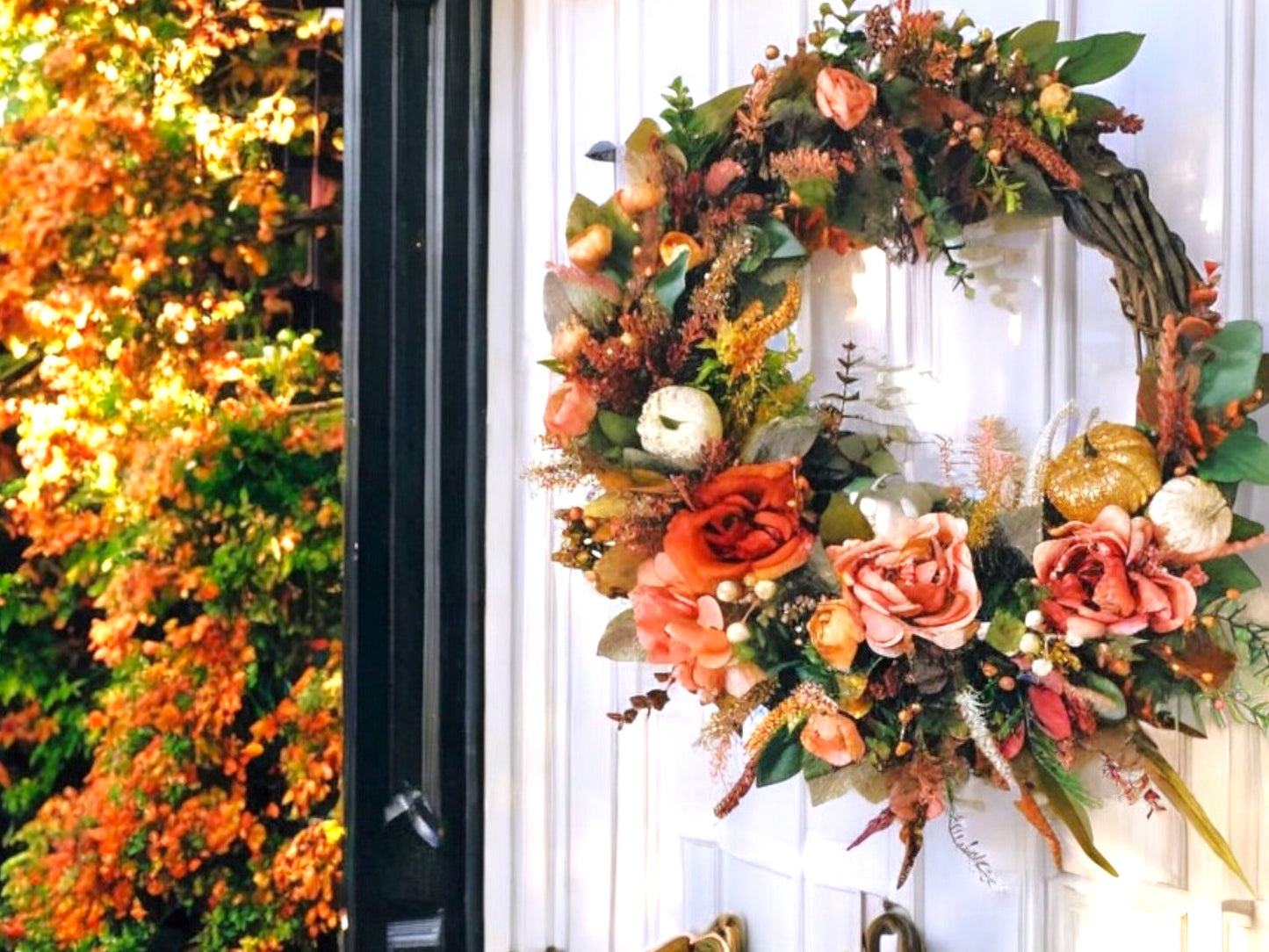 Rose Gold Fall Wreath