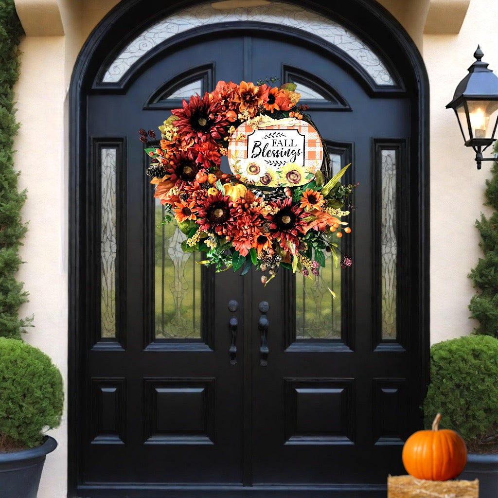 Fall Blessings Wreath