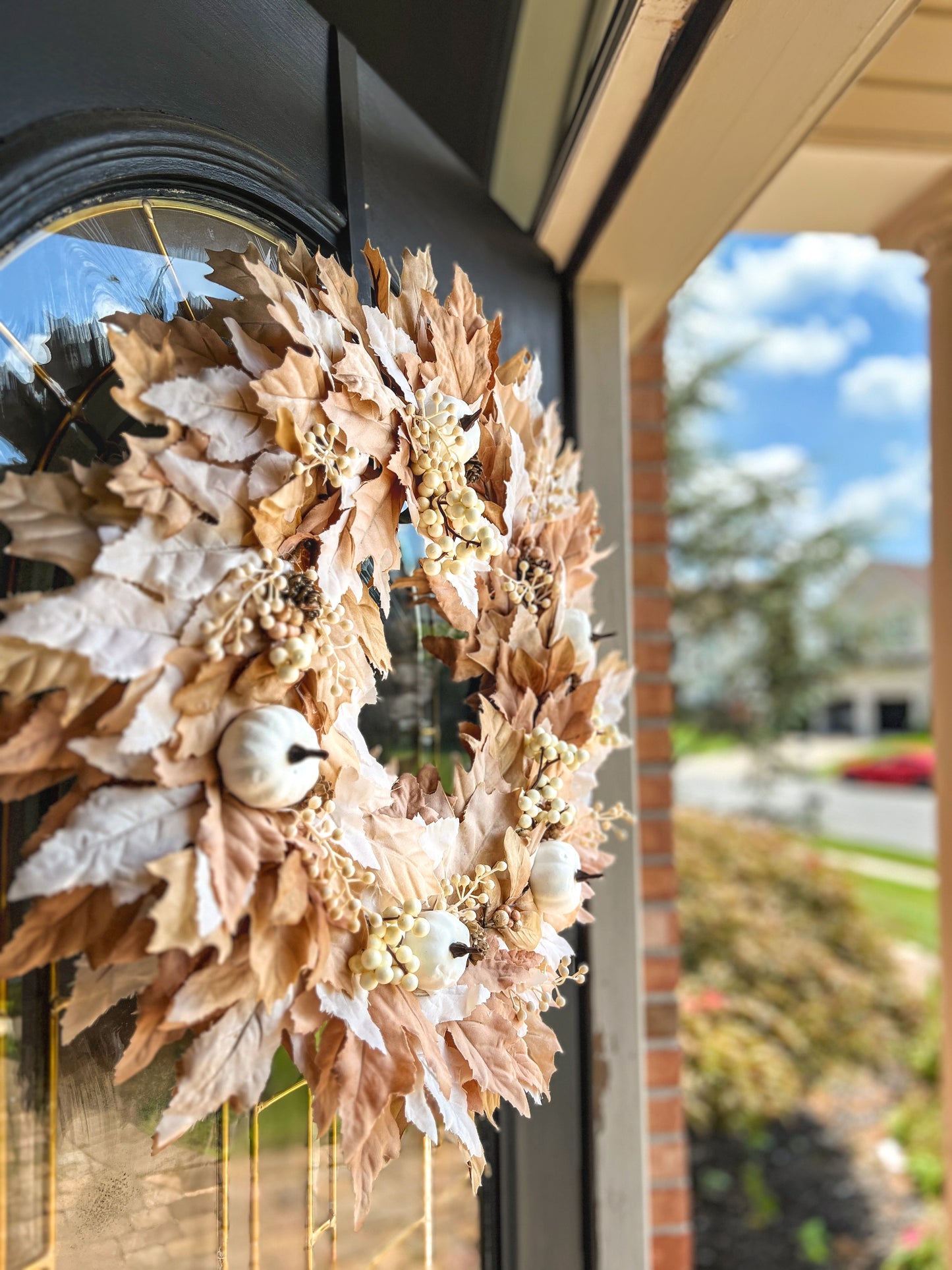 Fall Modern Maple leaf Wreath