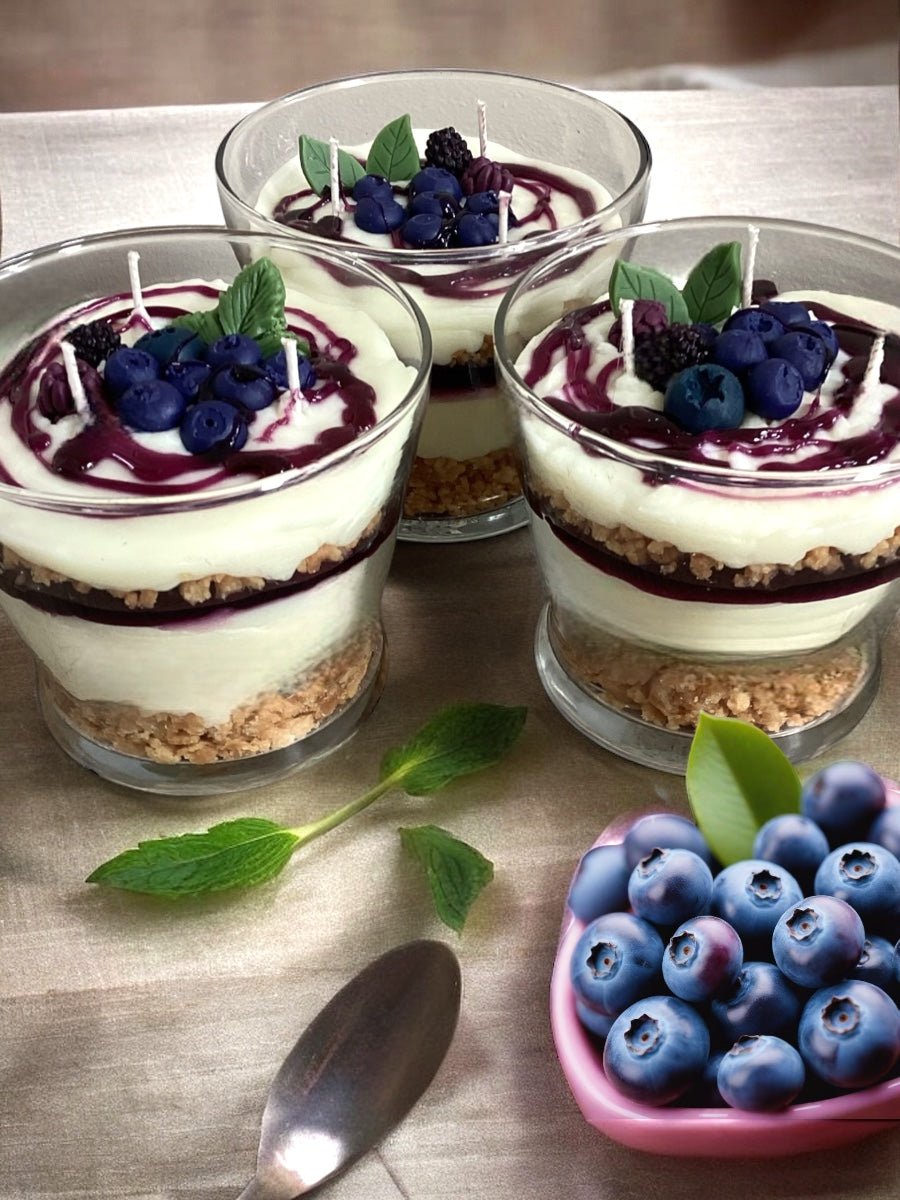 Blueberry Cheesecake Parfait Candle (25oz)