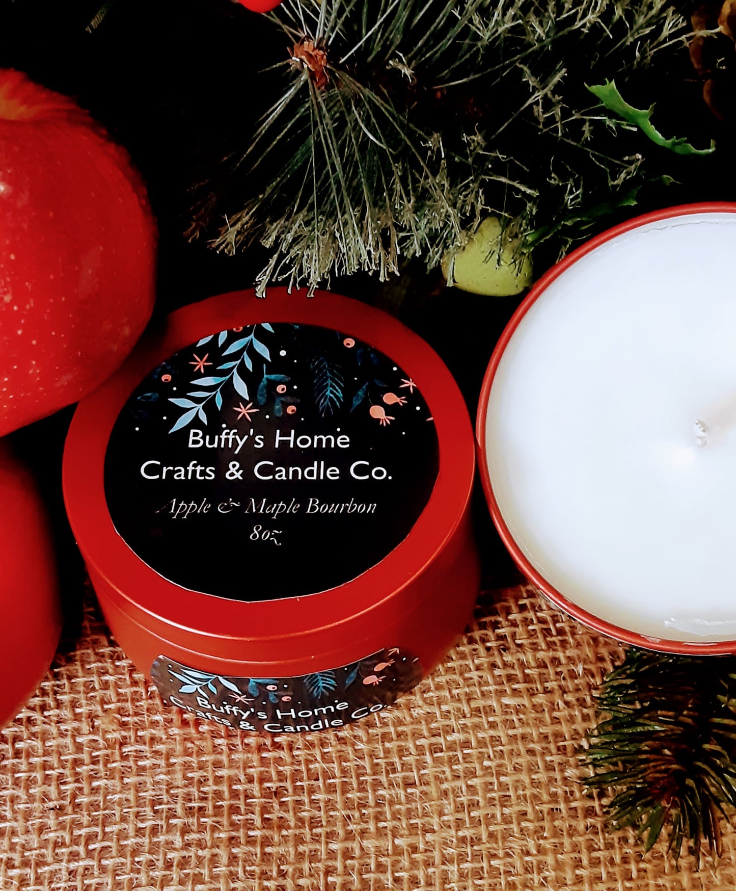 Get 3 Holiday Fragrance Candles for $25.00 (8oz multi-colored tins)