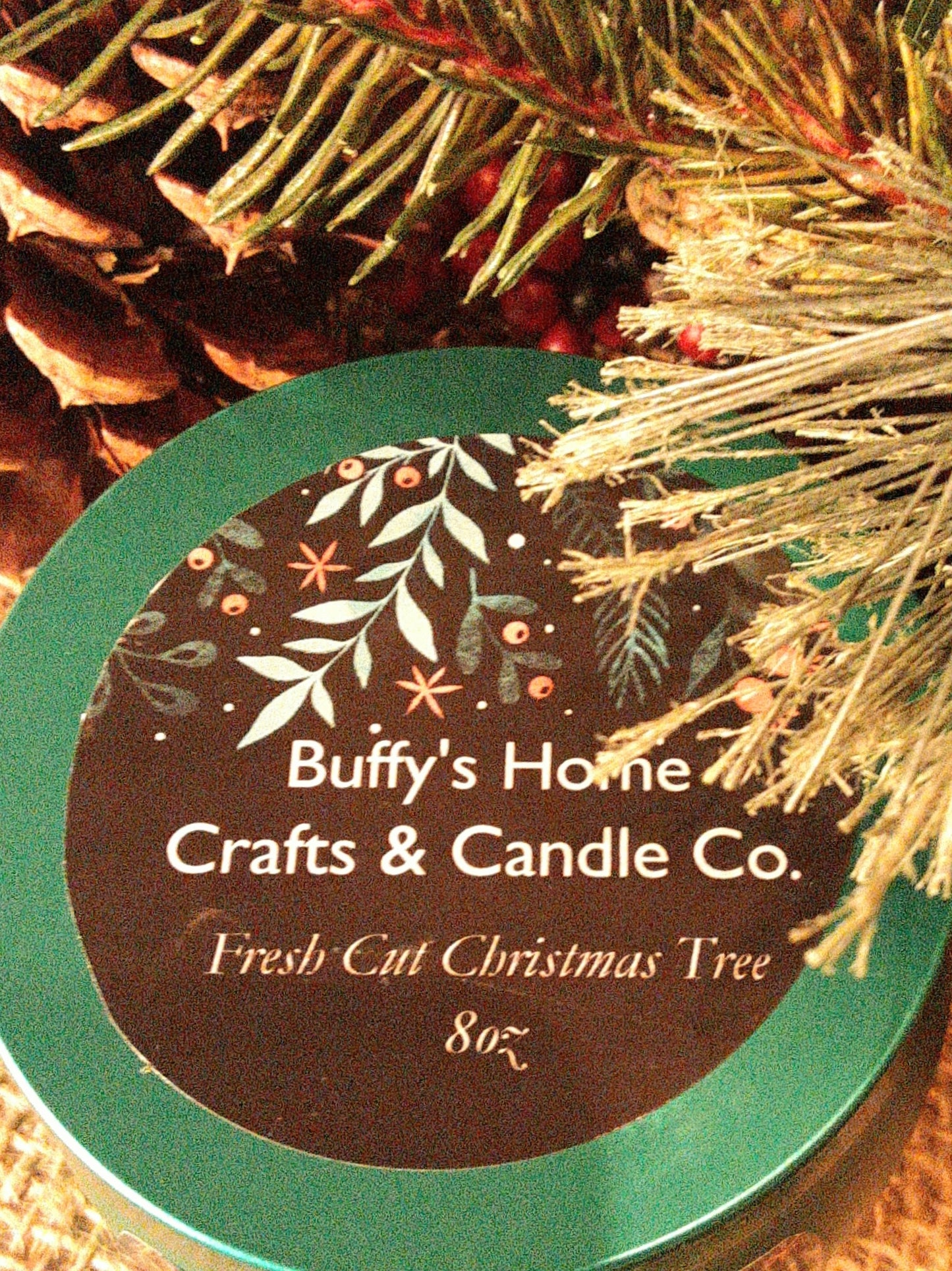 Fresh Cut Christmas Tree Candle