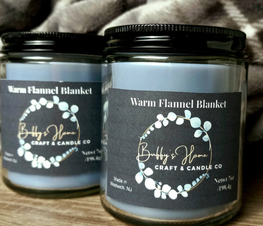 Warm Flannel Blanket 9oz Candle