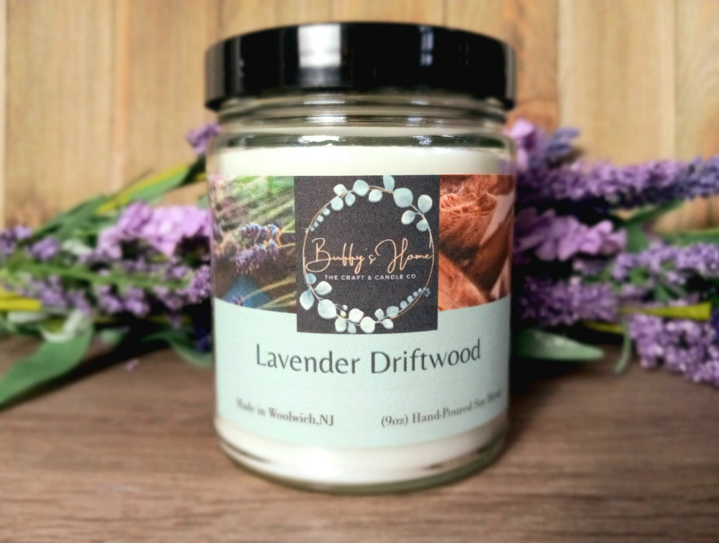 Lavender Driftwood Candles