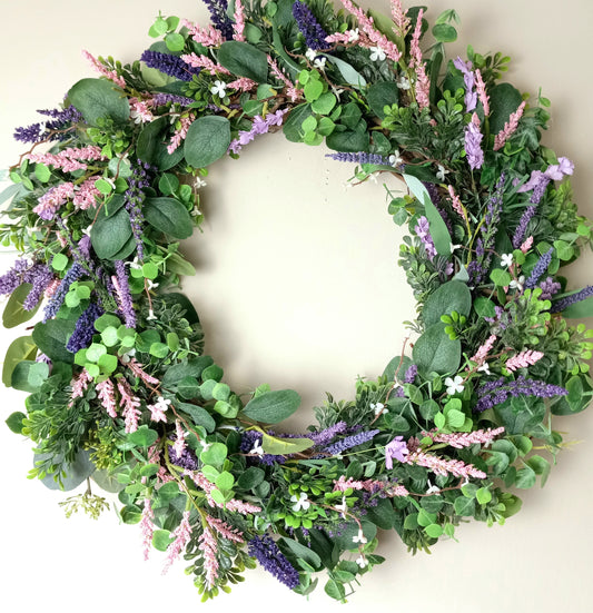 Sale!!Lavender & Eucalyptus Wreath (Grapevine Wreath)